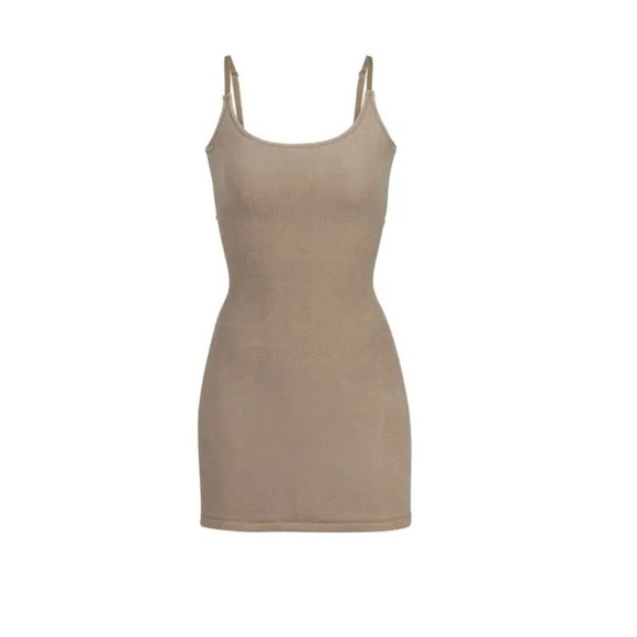 NWOT SKIMS TERRY MINI SLIP DRESS DESERT 3X SOLD OUT ITEM - Picture 2 of 6